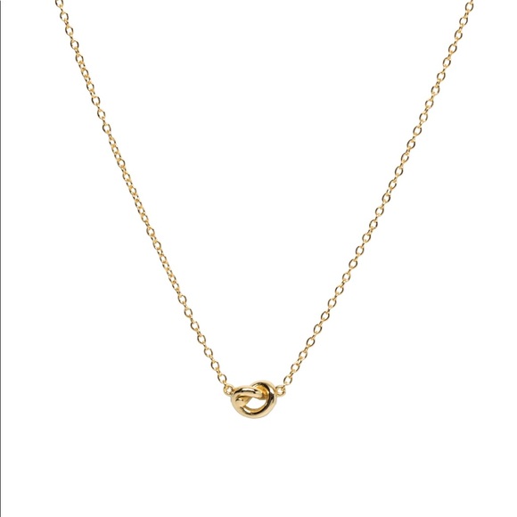 Madewell Sailor’s Knot Dainty Gold Necklace